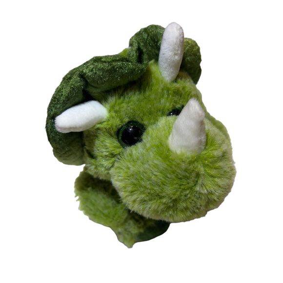 Kellytoy 2017 Triceratop Dinosaur 7” Plush Stuffed Animal Toy Heart Glitter Eyes - Picture 4 of 10